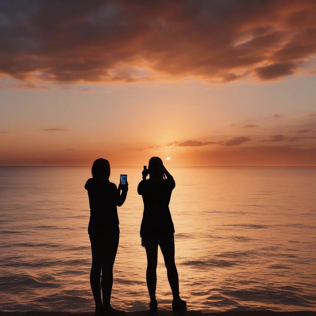 Capturing the Sunset Together