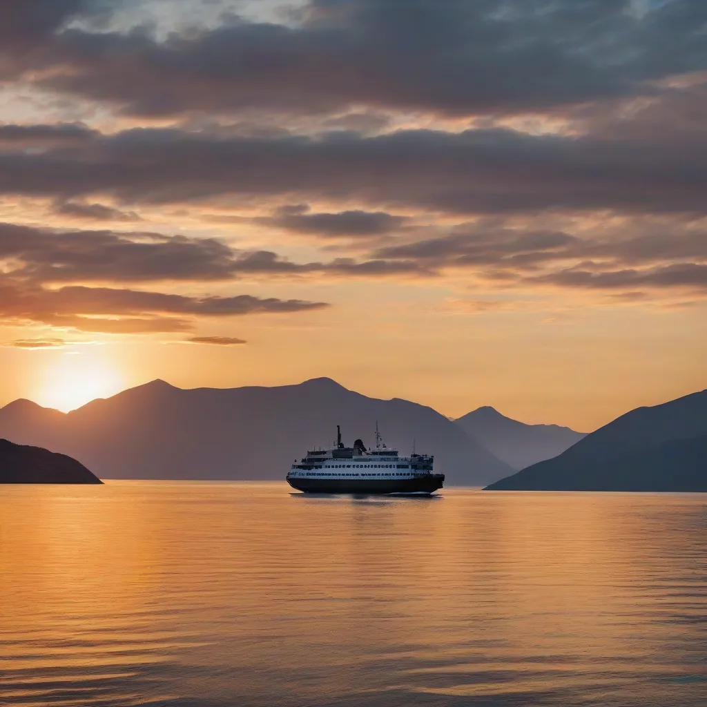 A scenic ferry journey