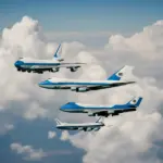 Fighter Jets Escorting Air Force One