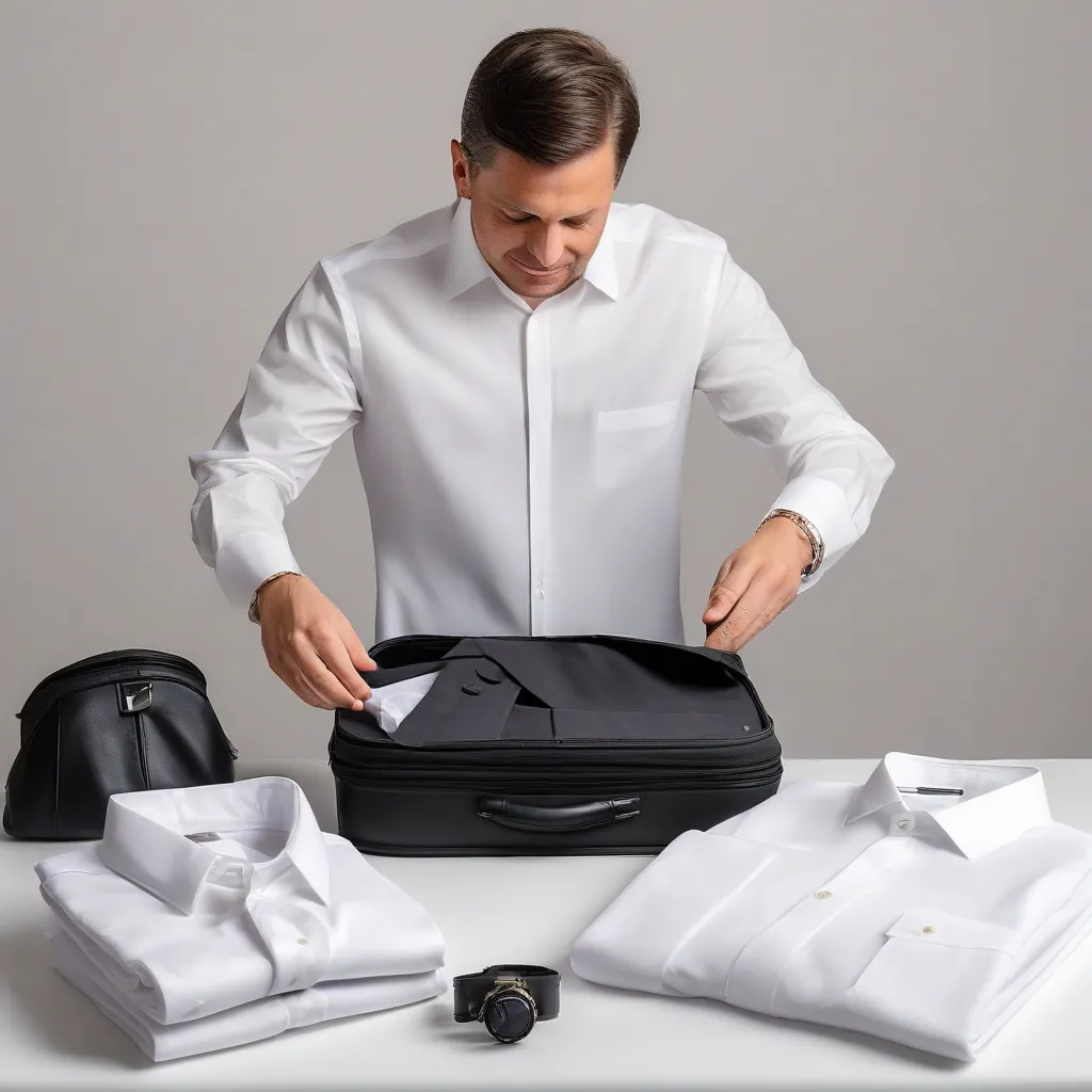 Folding a Dress Shirt for Travel