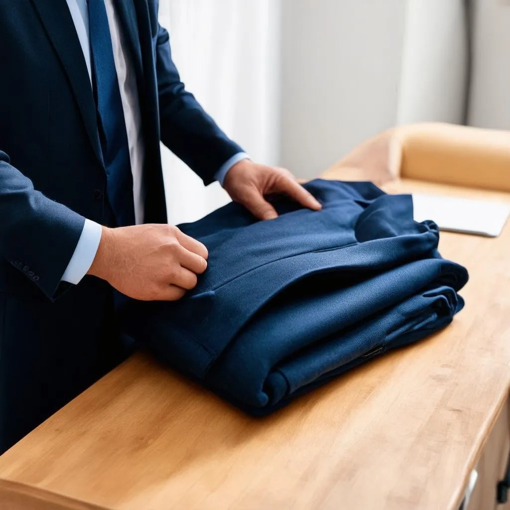 Folding a Sport Coat for Travel