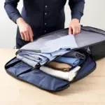 Folding Clothes in a Garment Bag