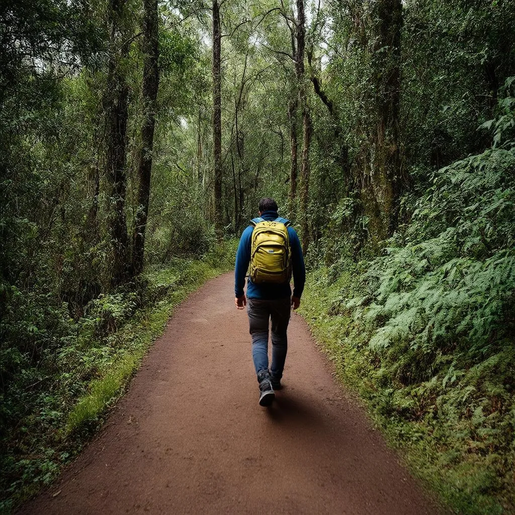 Foot Traveler Exploring