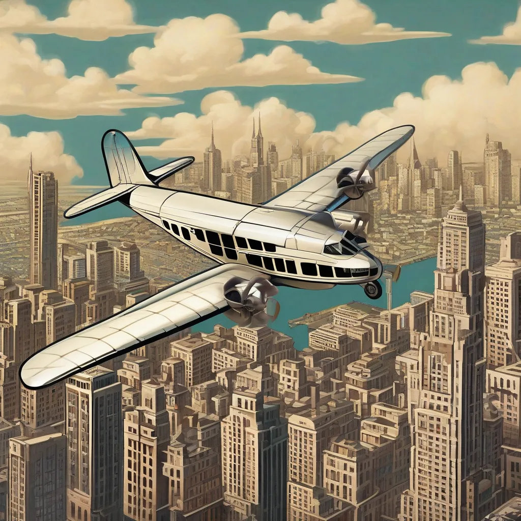 Ford Trimotor in Flight