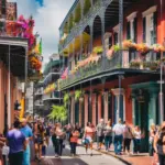 Vibrant French Quarter Street Scene