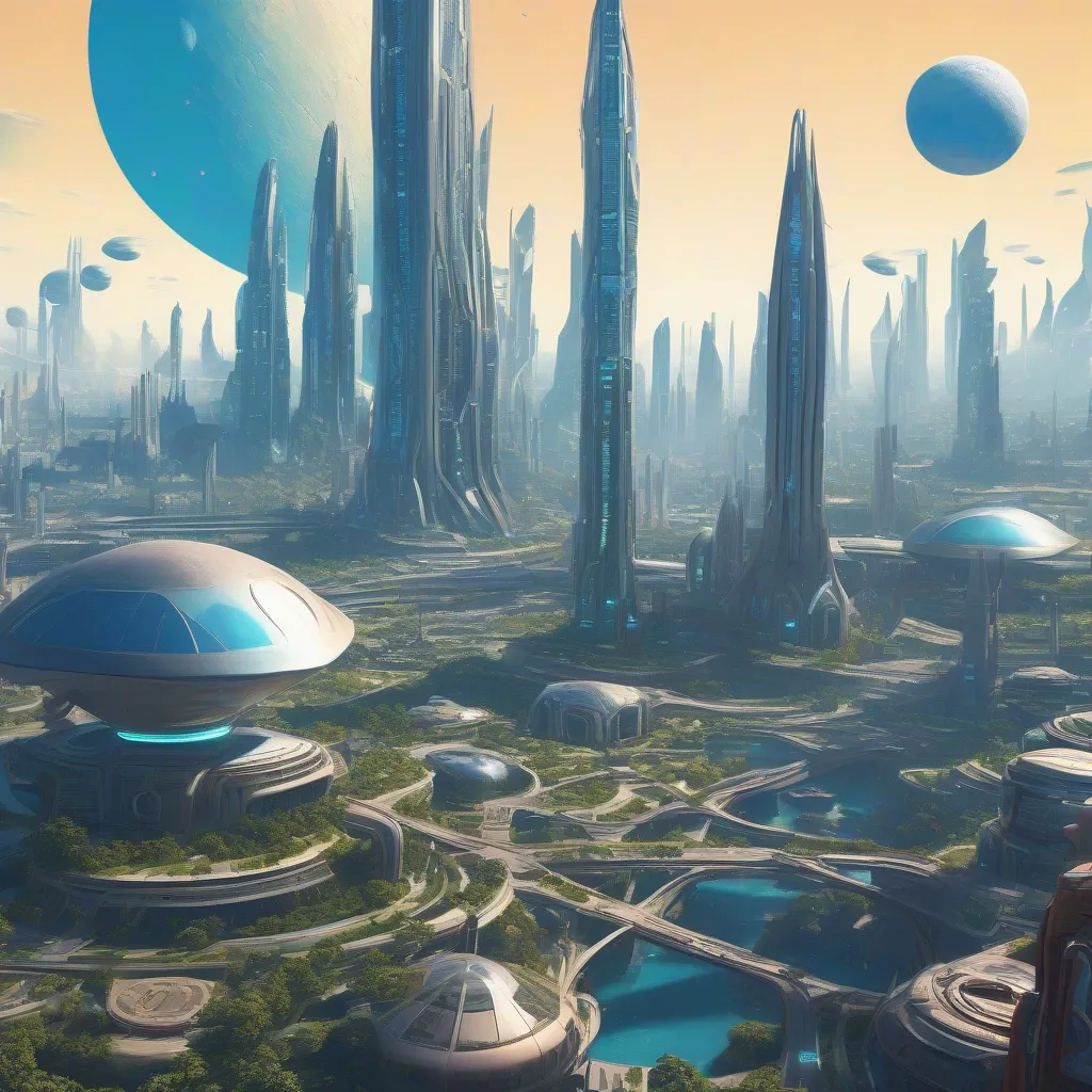 Futuristic City Planet