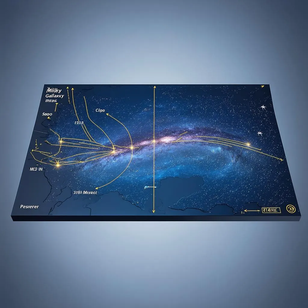 Galaxy Map for Star Travel