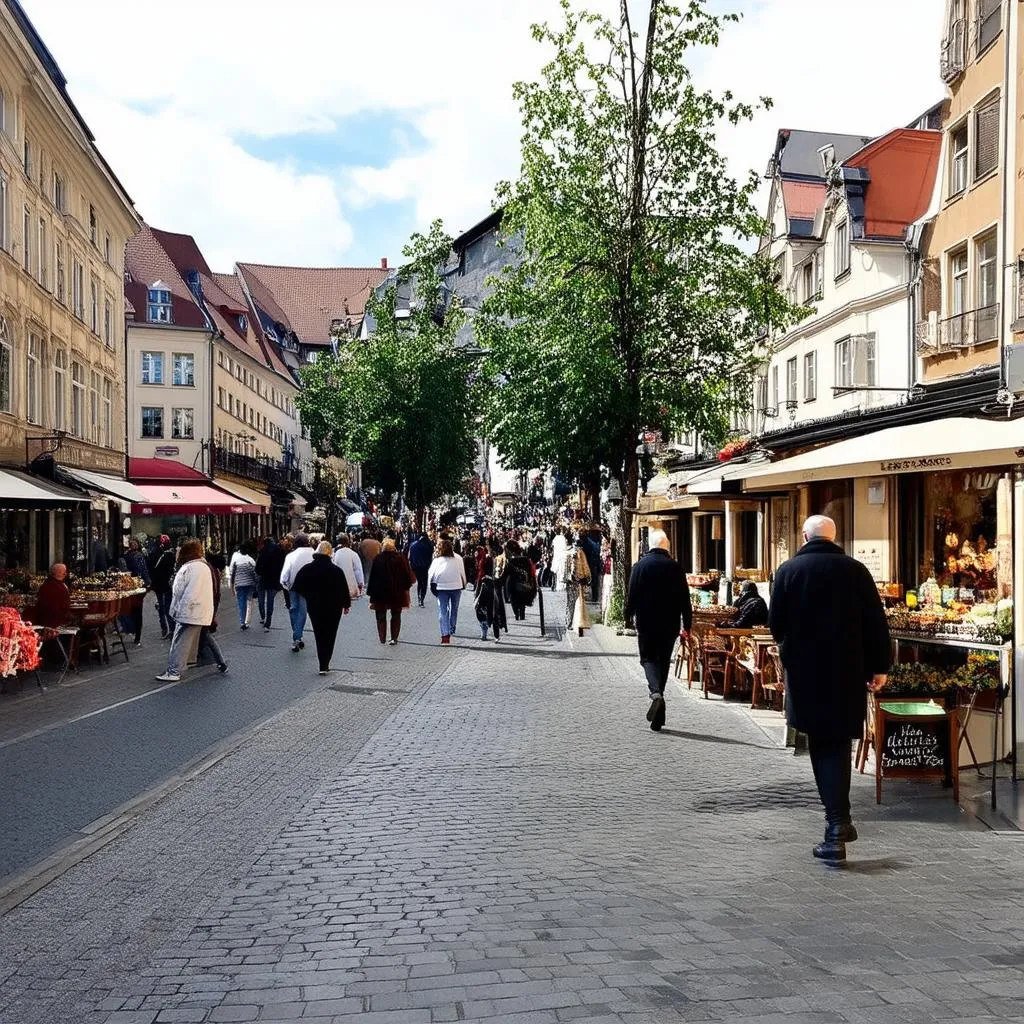 Safe German City Street