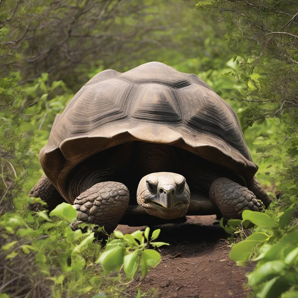 Giant Tortoise in Galapagos