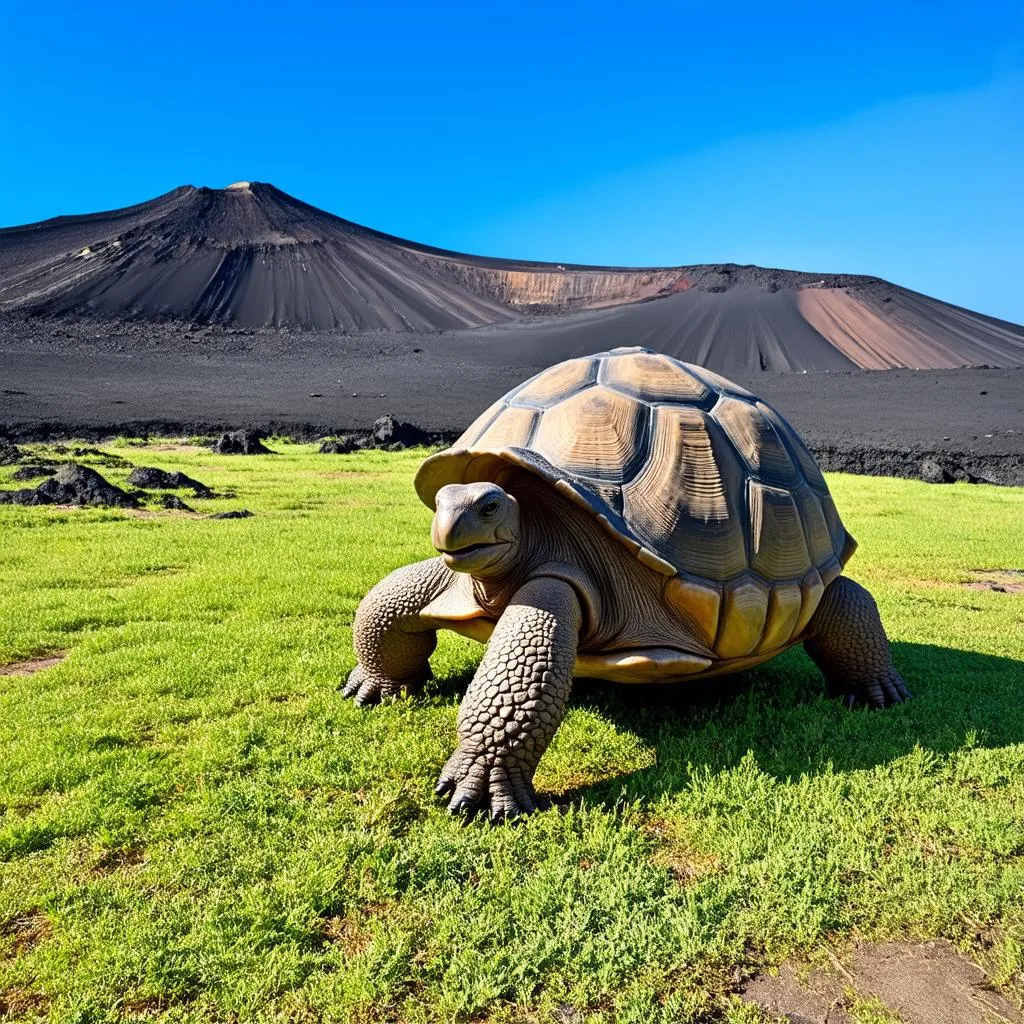 Giant Tortoise in Galapagos