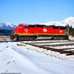 Glacier Express Train in the Swiss Alps