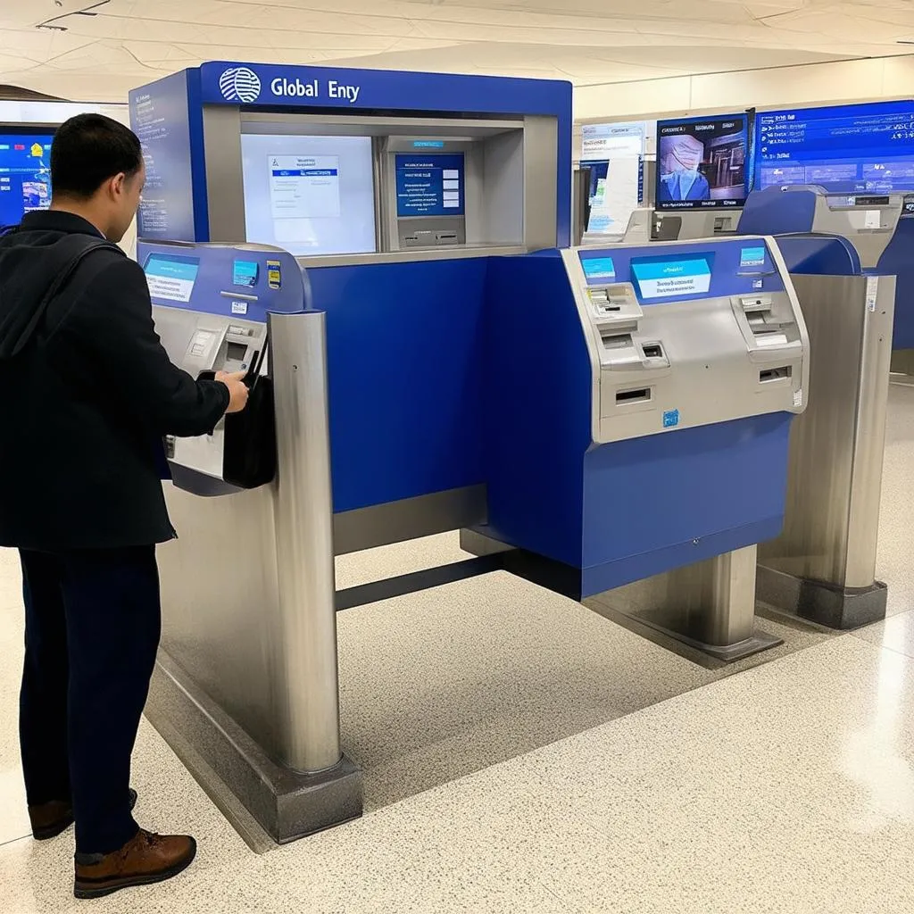 Global Entry Kiosk at Airport