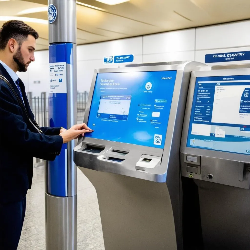 Global Entry Kiosk at the Airport