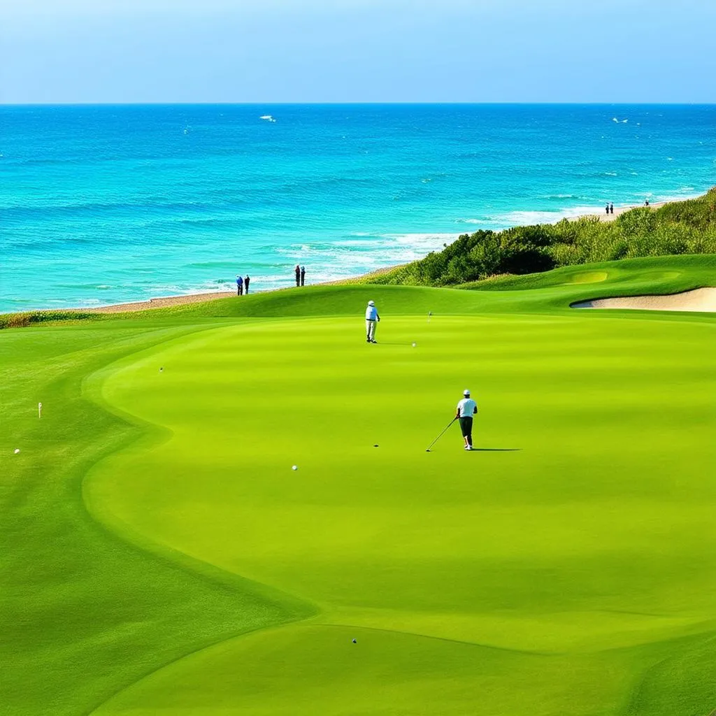 Golf Course by the Ocean