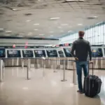 Golf Travel Case at Airport