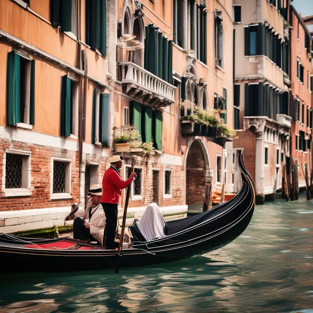 Gondola on Venice Canal