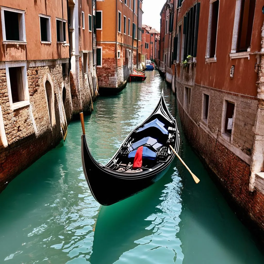 Gondola on Venice Canal