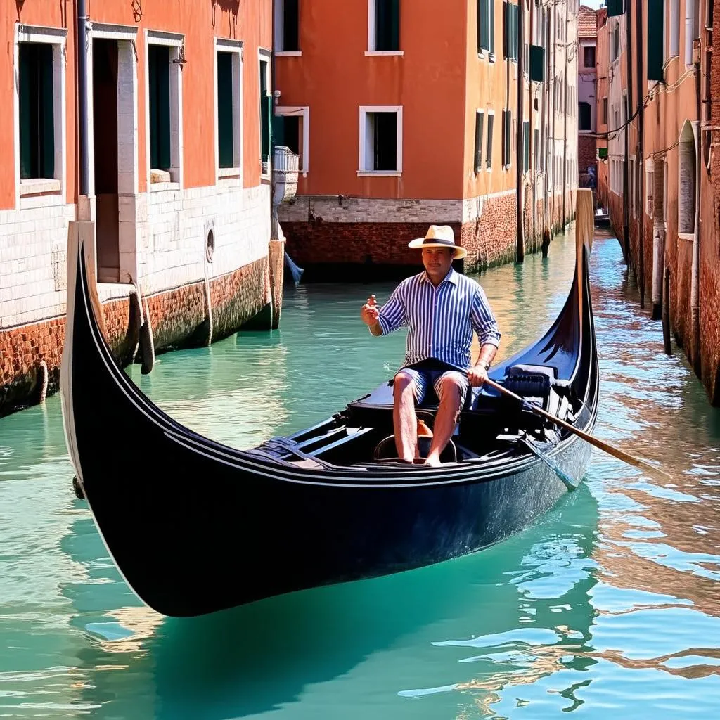 Gondola on Venice Canals