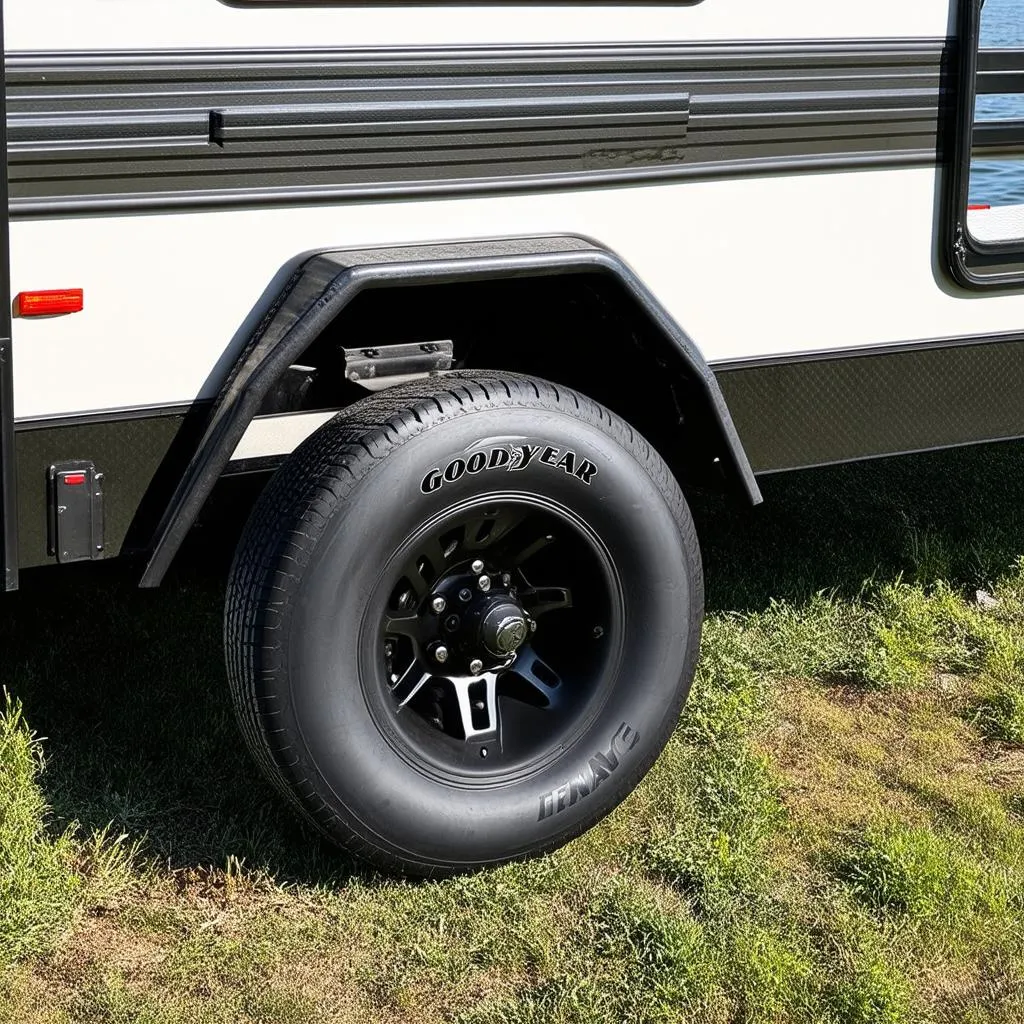 Goodyear Endurance Tire on a Travel Trailer