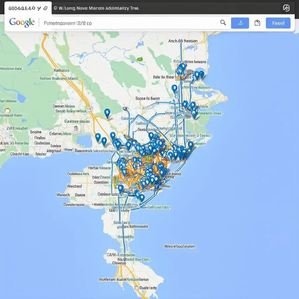 Google Maps Travel Map