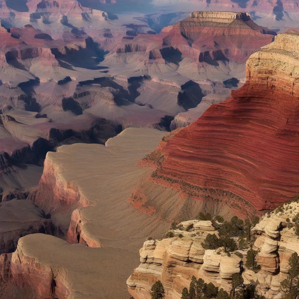 Vast expanse of the Grand Canyon