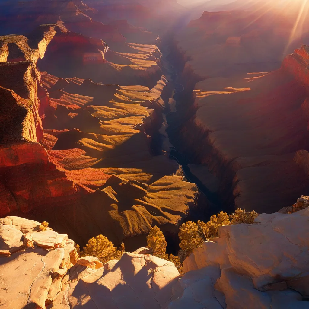 Sunset over the Grand Canyon