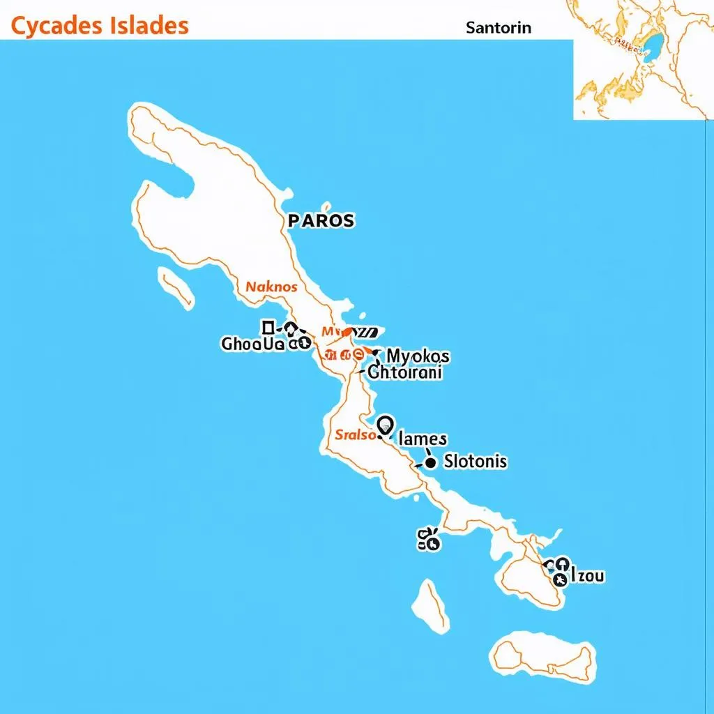 Greek Islands Map