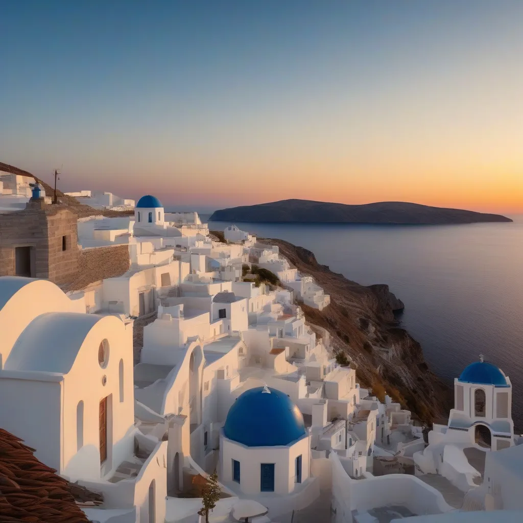 Sunset over the Greek Islands