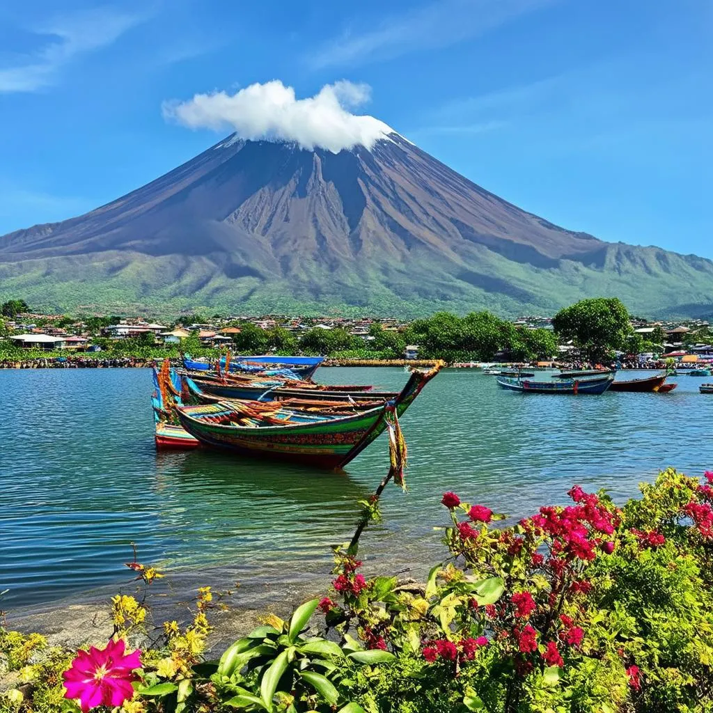 Serene Lake Atitlan in Guatemala