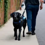 Guide Dog Assisting Owner