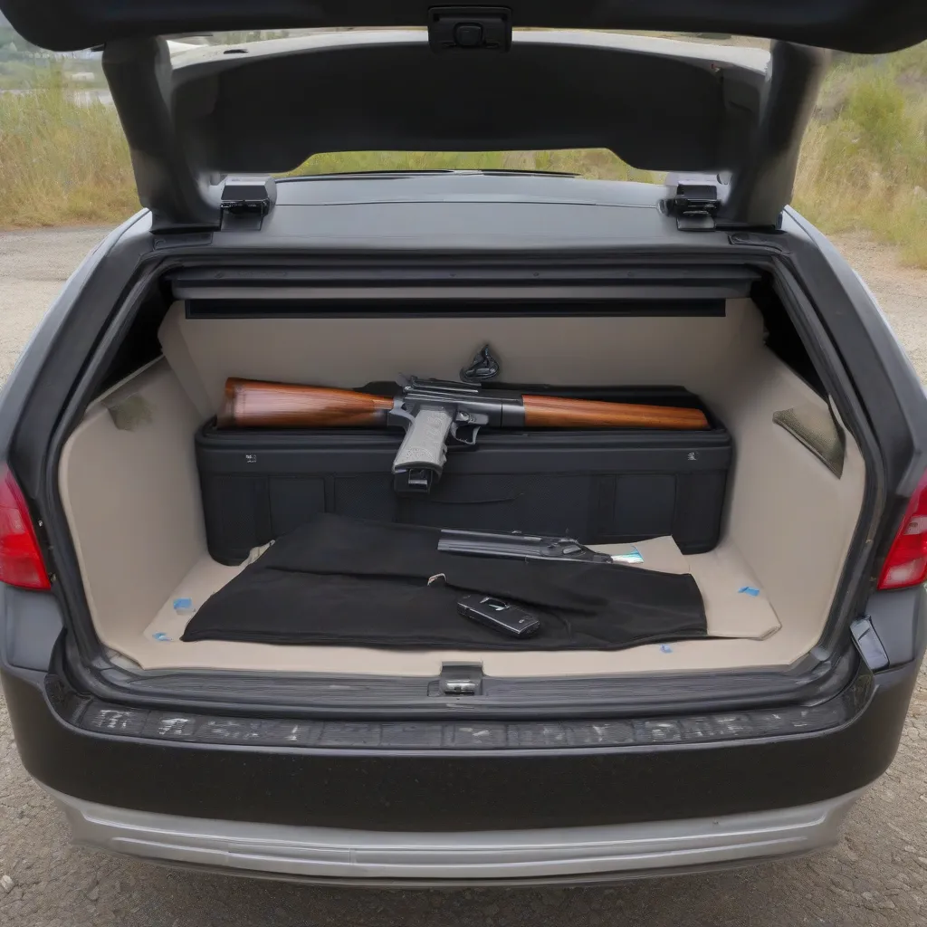 Gun Safe in Car Trunk