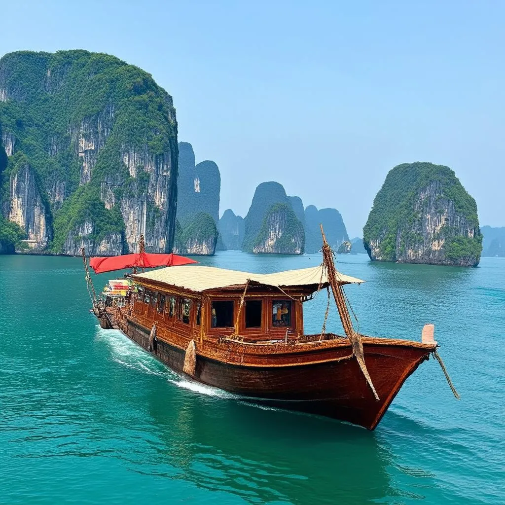 Cruising Halong Bay