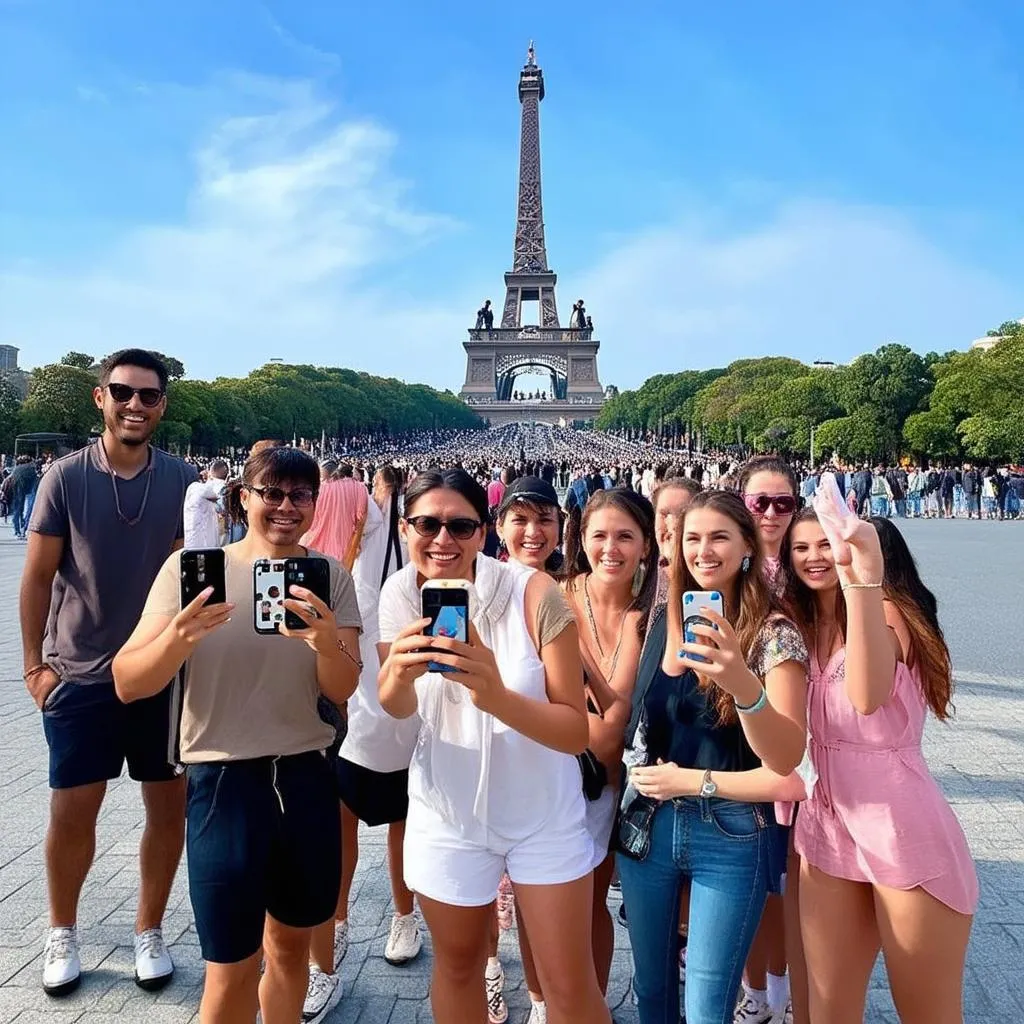 Tourists Taking Photos