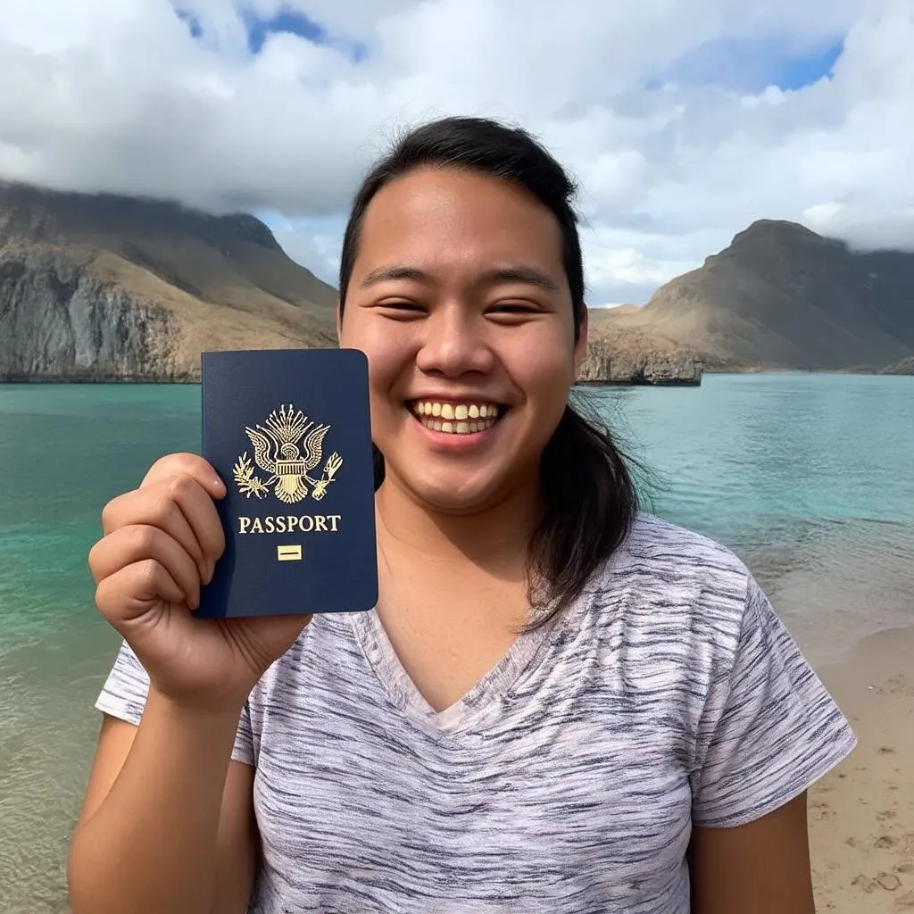 Traveler Holding Passport