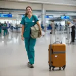 Healthcare Worker Ready to Travel