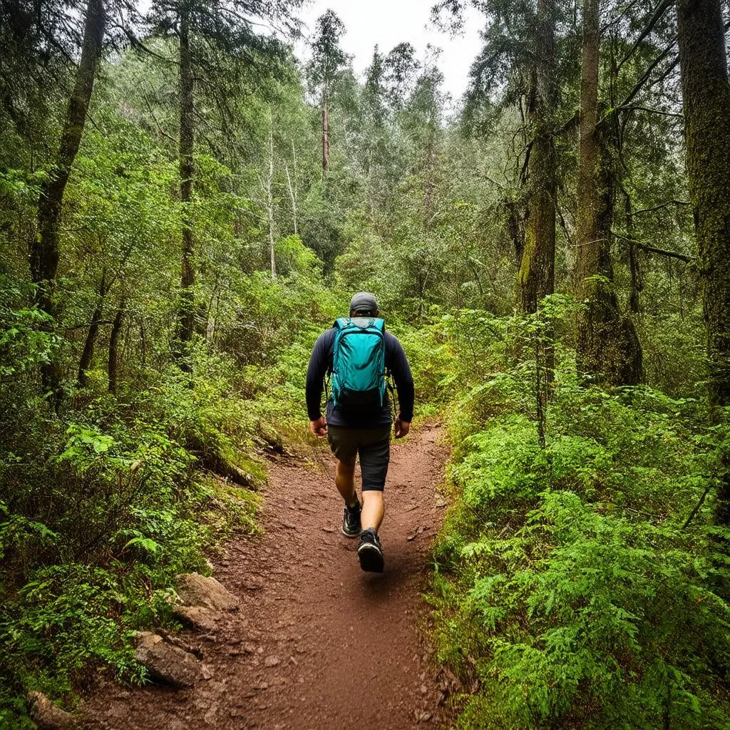 Hiking in Nature