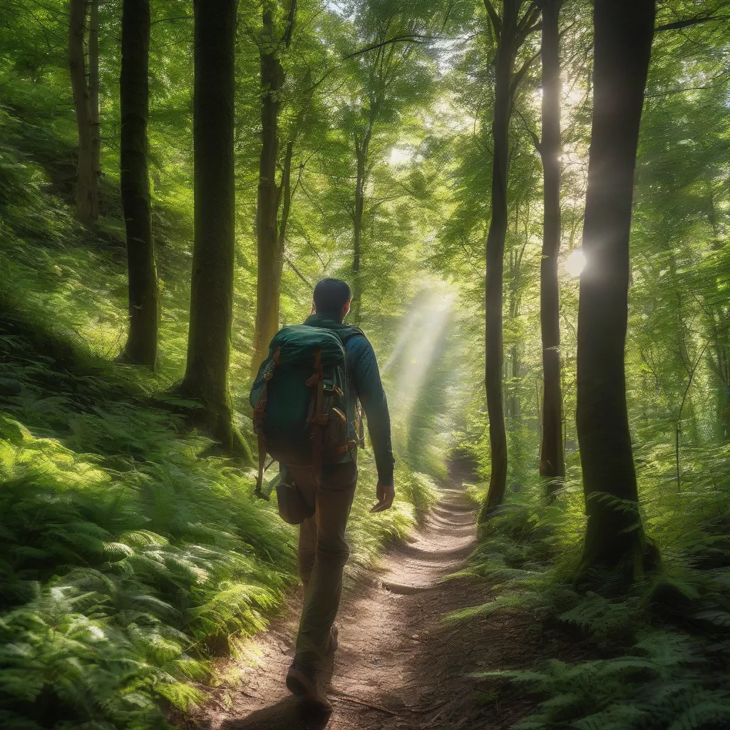 Hiker on Trail