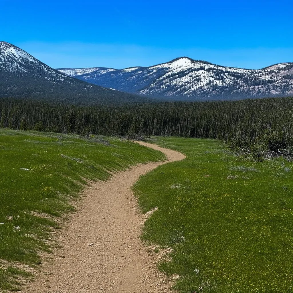 Yellowstone National Park Hiking Trail