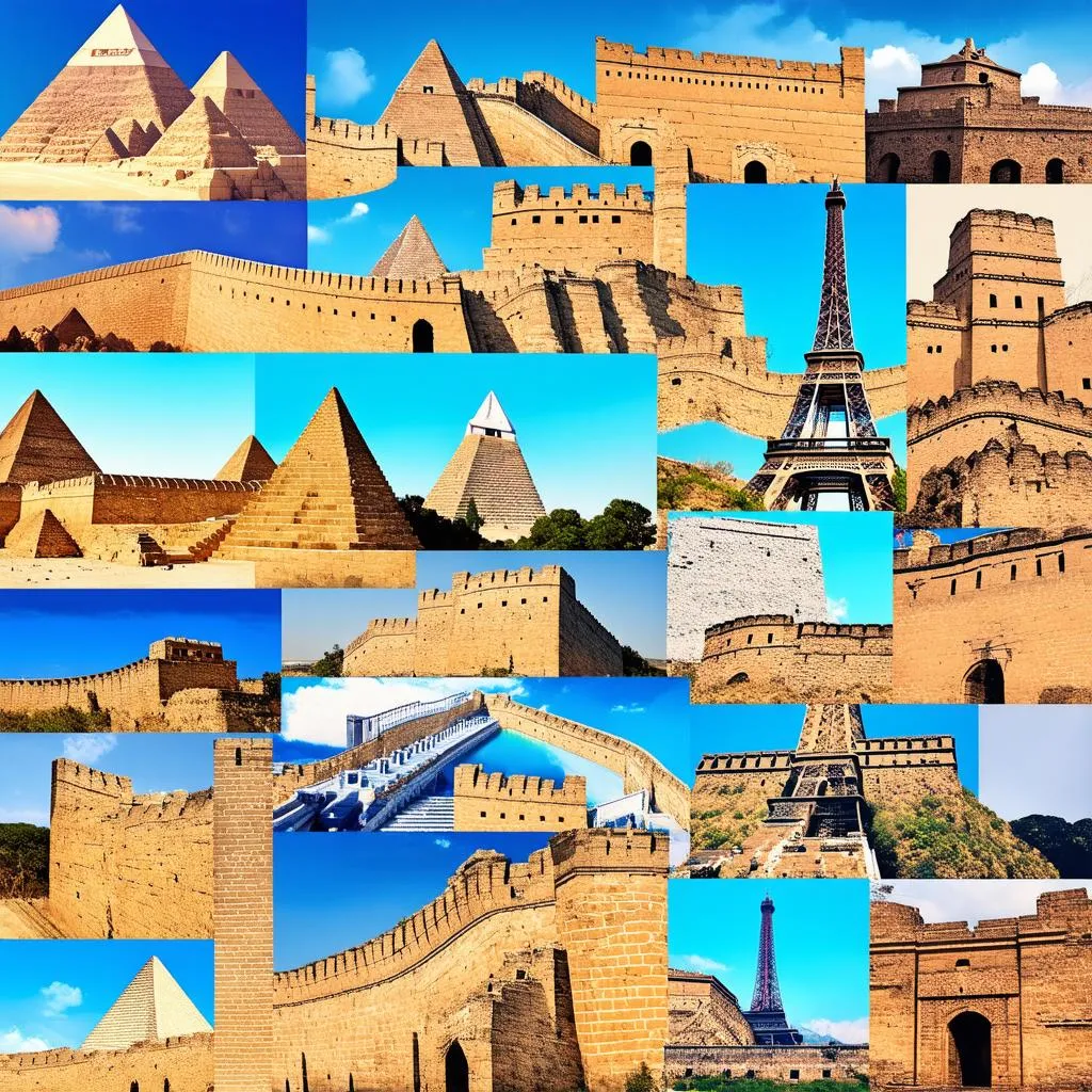 Collage of Historical Landmarks