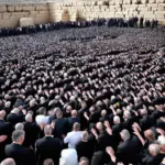 Pilgrims at the Western Wall