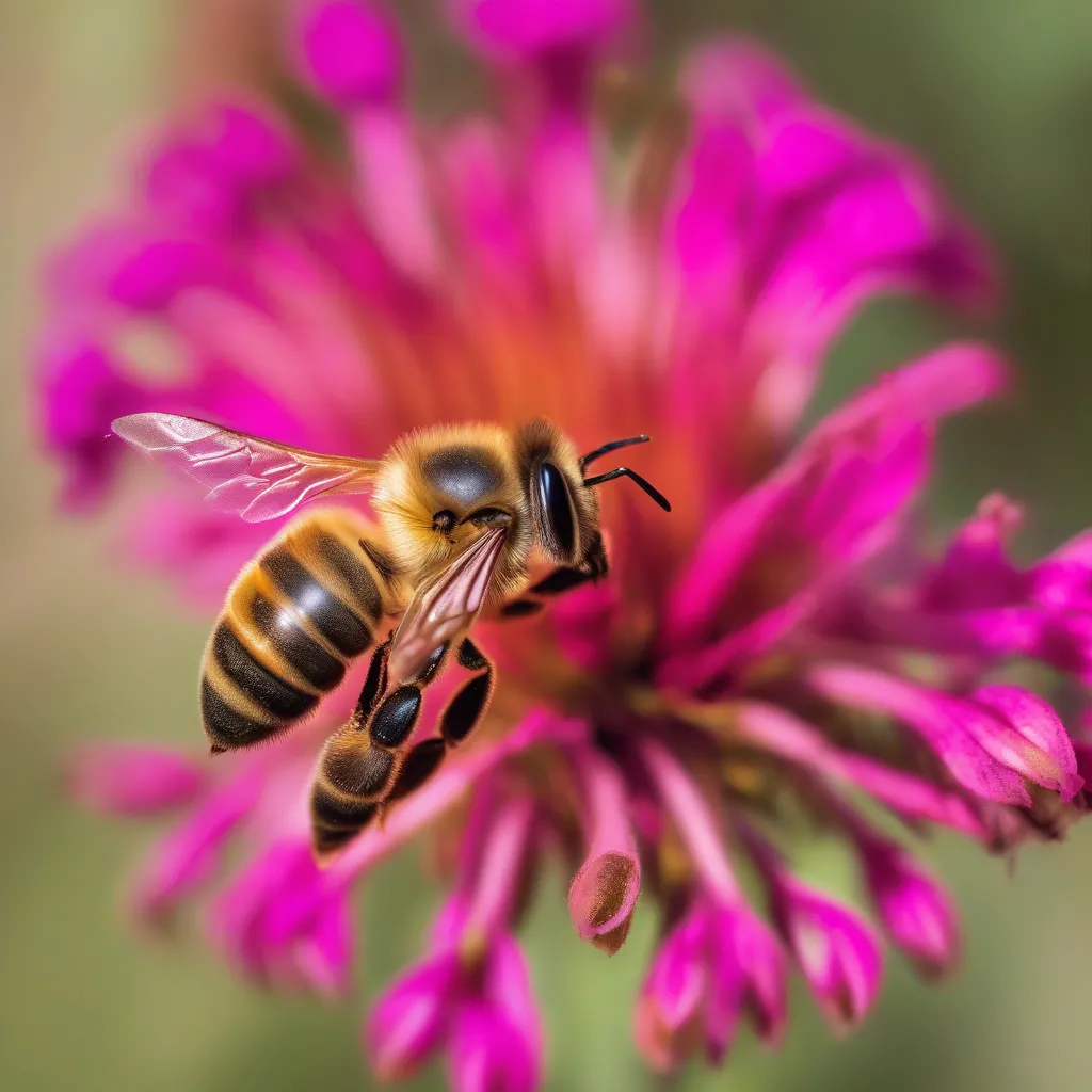 Honey Bee on Flower