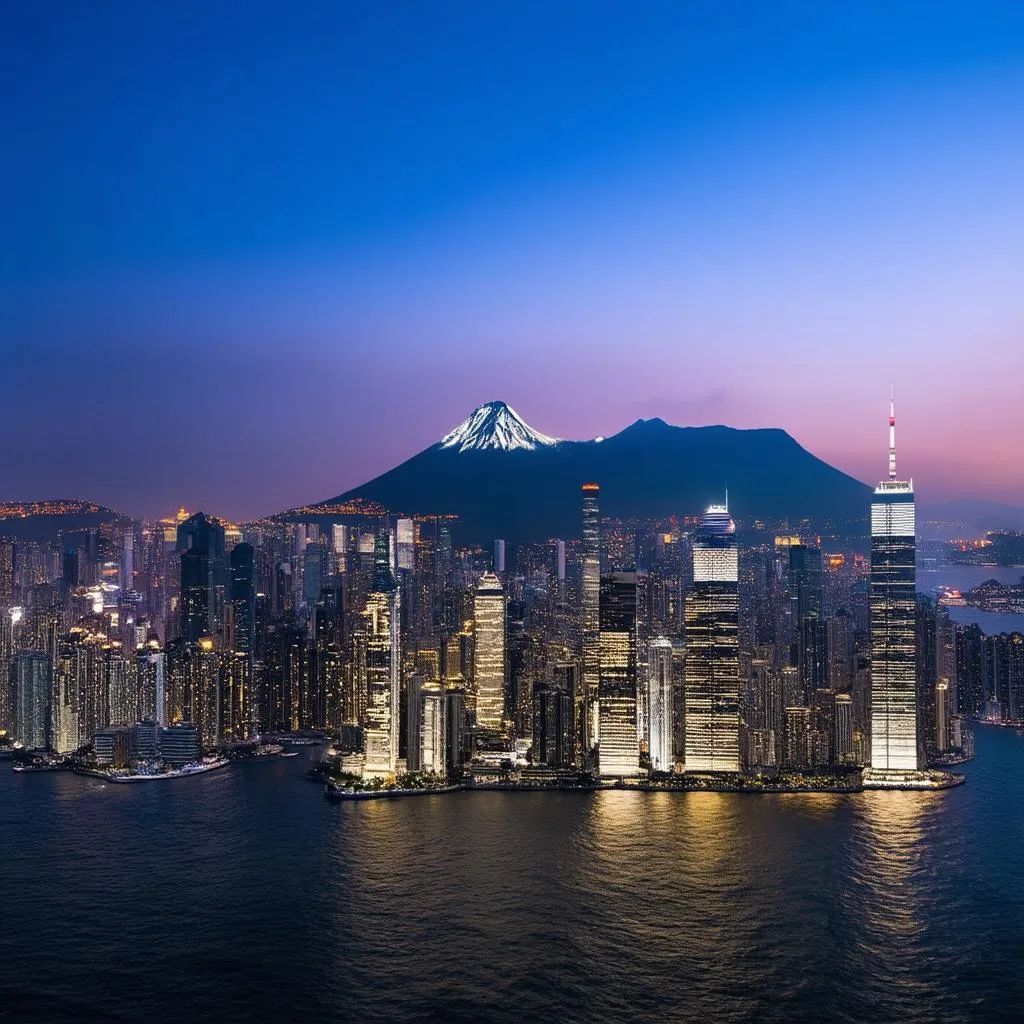 Hong Kong Skyline at Night