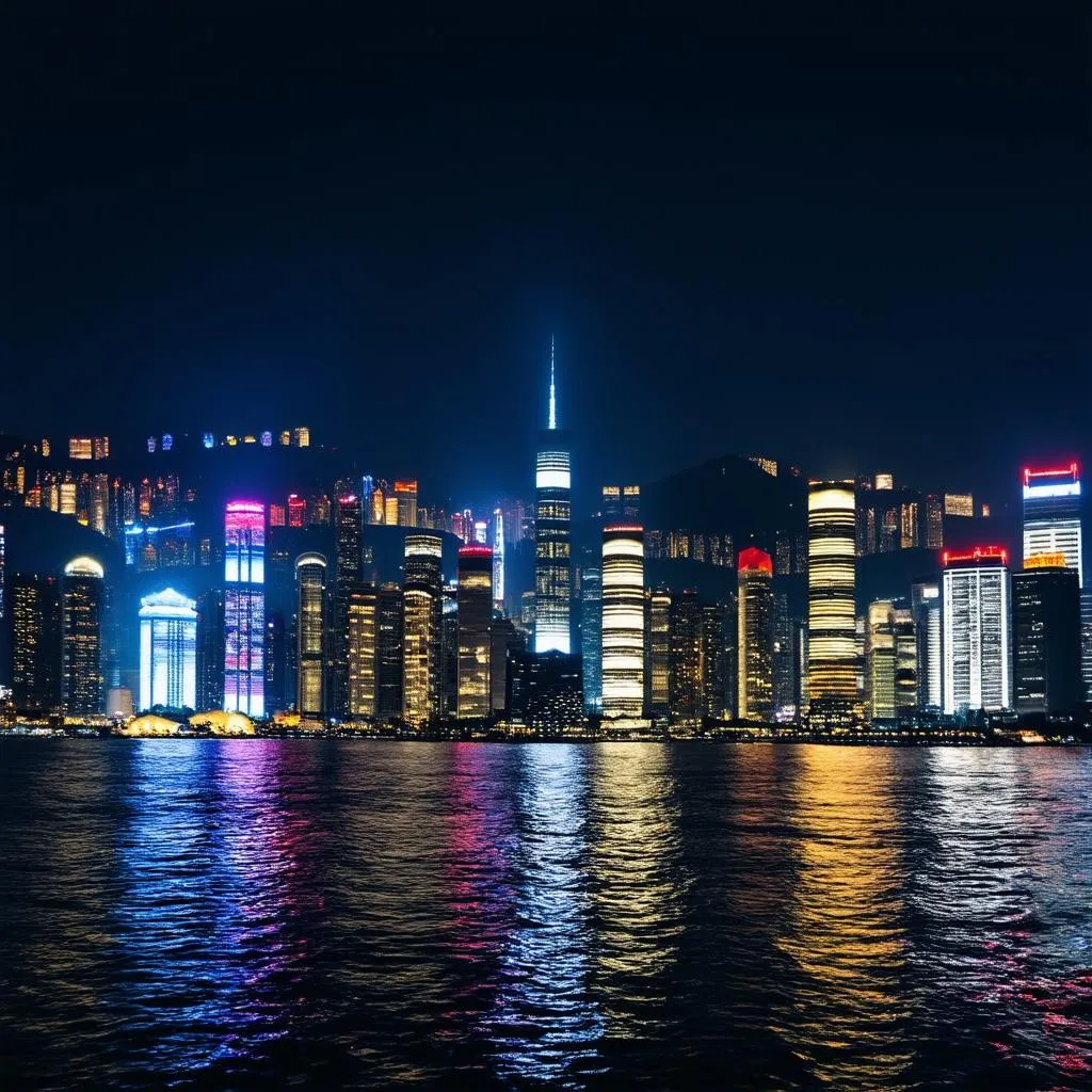 Hong Kong Skyline at Night