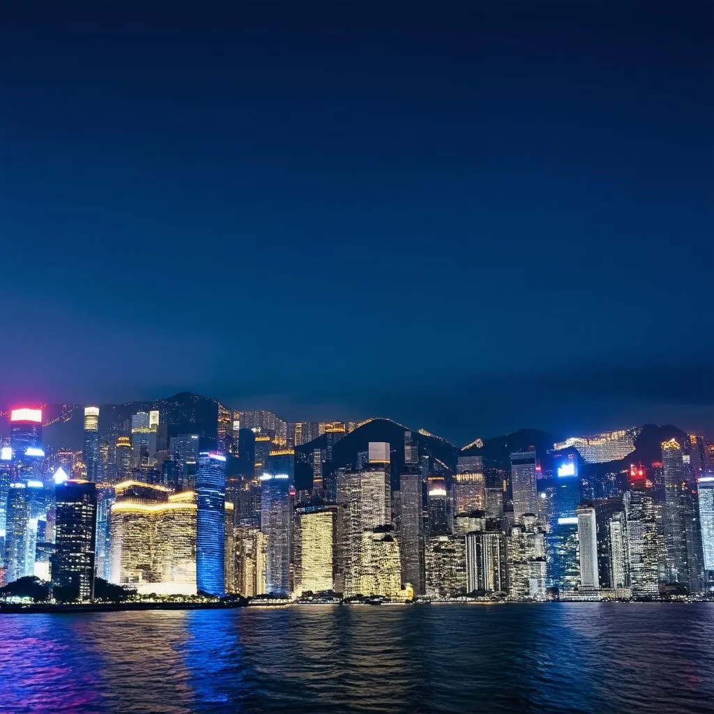 Hong Kong Skyline at Night