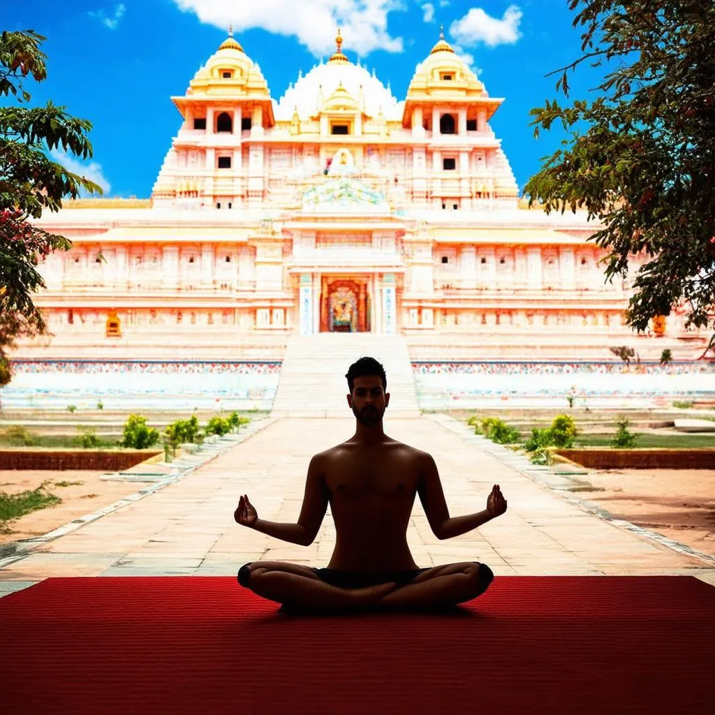 India Spiritual Seeker Meditation