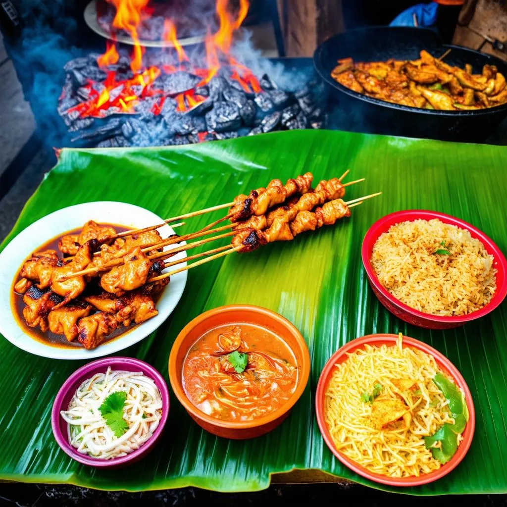 Delicious Indonesian street food