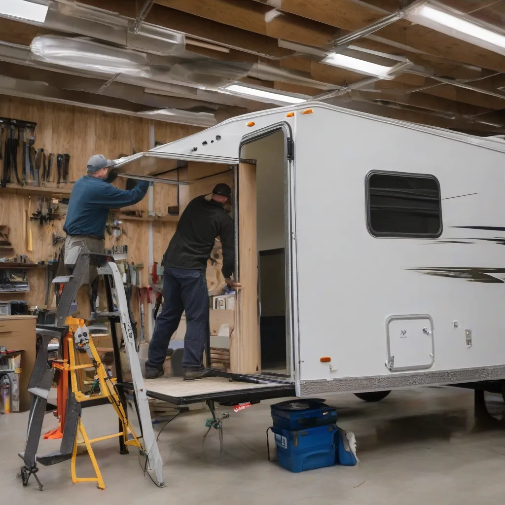 Installing Travel Trailer Door