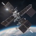 International Space Station orbiting Earth