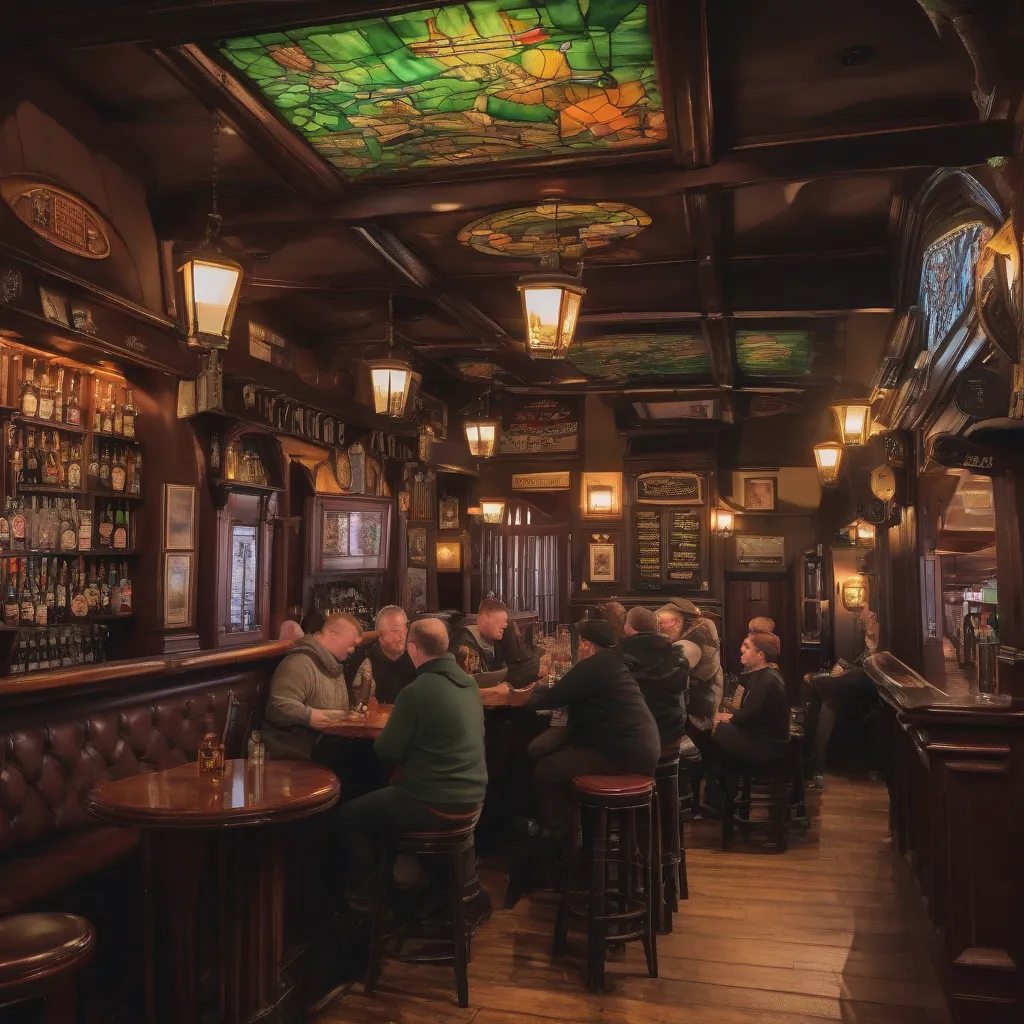 Traditional Irish Pub Interior