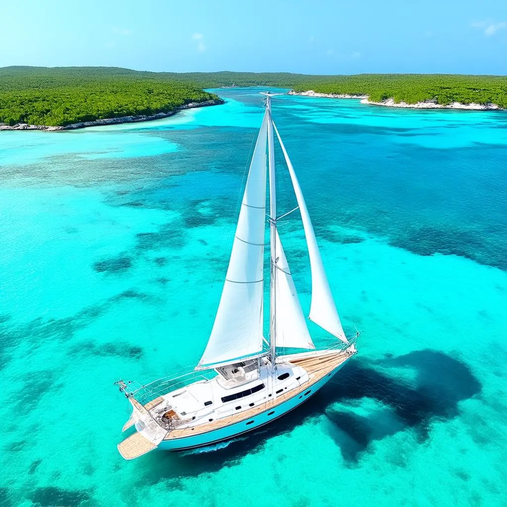 Sailboat in the Caribbean